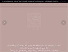 Tablet Screenshot of glameventsintuscany.com
